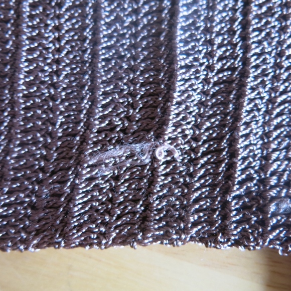 BCBG MaxAzria Gold-Brown Crochet Top - Picture 8 of 8